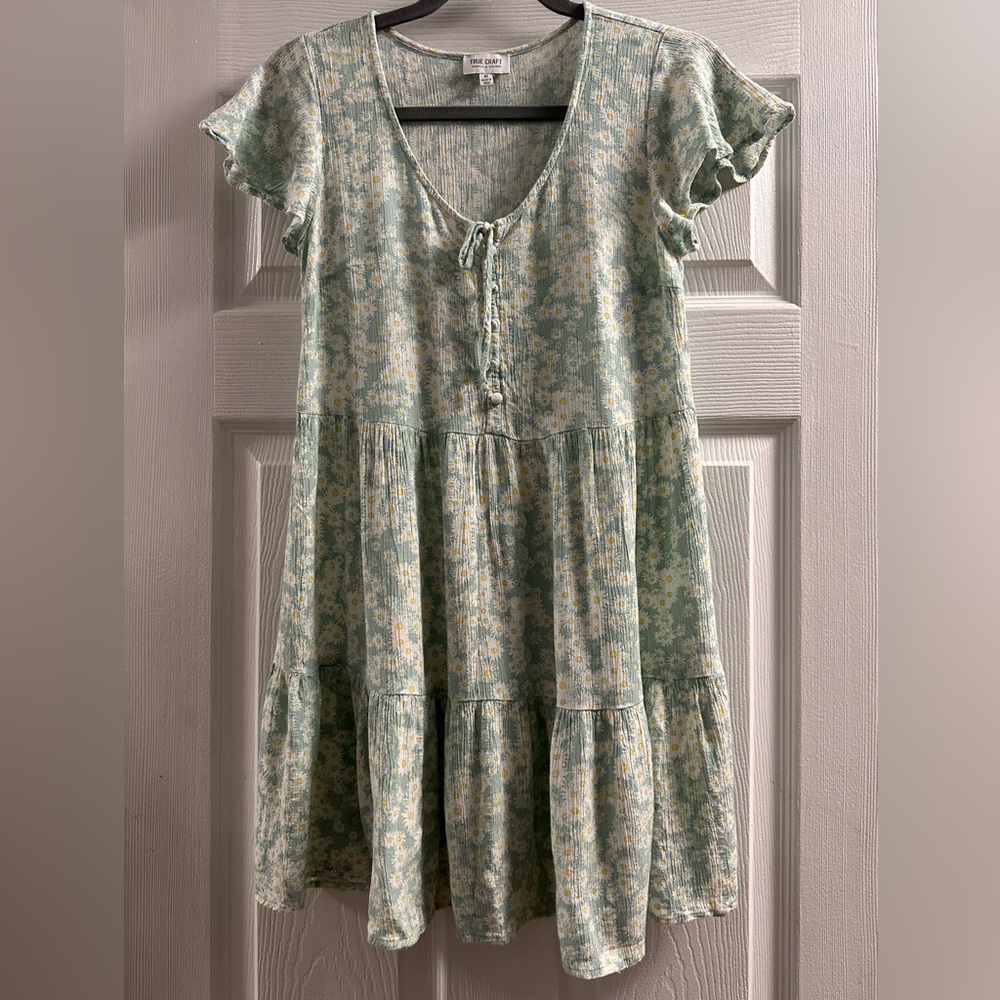True Craft flower print dress medium